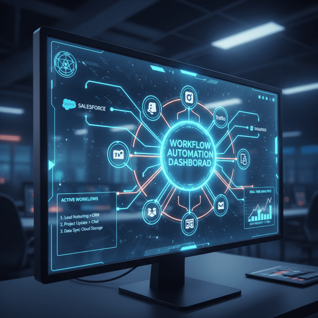 Professional developer working on AI software at modern tech workspace