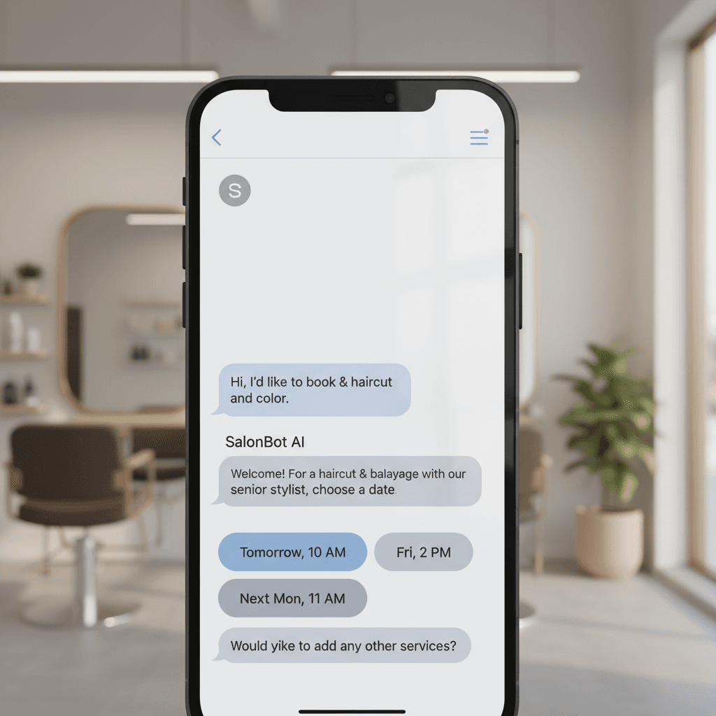 Custom AI agent handling customer inquiries